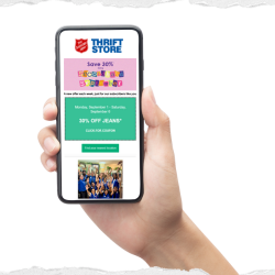 cellphone on subscribe page