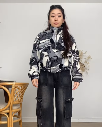 Anna in streetwear
